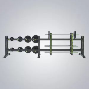 DHZ Fitness | Freeweights & Gym Supply, E6230, Crosstraining Disk & Bar Rack